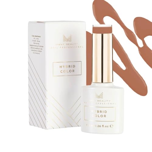 MANY BEAUTY UV Nagellack Rostbraun - Gel Nagellack UV - Präzise Lackierung mit UV Lack - Gellack UV mit Selbstnivellierender Formel - Perfekte Abdeckung Gel Nail Polish - 804 Cinnamon von MANY BEAUTY
