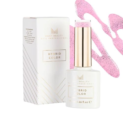 MANY BEAUTY UV Nagellack Sandrosa - Gel Nagellack UV - Präzise Lackierung mit UV Lack - Gellack UV mit Selbstnivellierender Formel - Perfekte Abdeckung Gel Nail Polish - 306 Sparkling Lotus von MANY BEAUTY