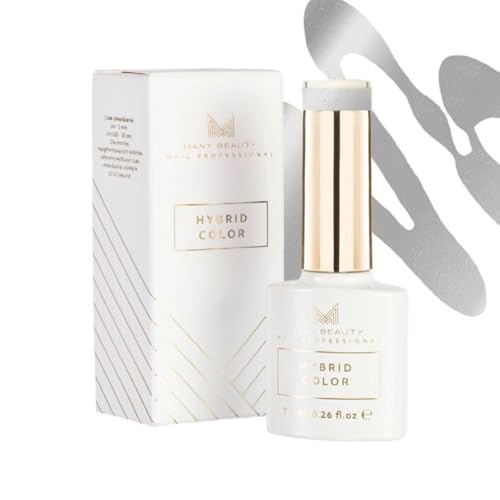 MANY BEAUTY UV Nagellack Silber - Gel Nagellack UV - Präzise Lackierung mit UV Lack - Gellack UV mit Selbstnivellierender Formel - Perfekte Abdeckung Gel Nail Polish - 604 Massimo Shine von MANY BEAUTY