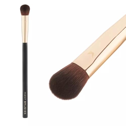Many Beauty MB06 Schatten Flachpinsel - Größerer Lidschatten-Applikationspinsel, Profi Augen Make-up Pinsel mit Weichem Synthetikhaar, Serie Many Brushes Essentials von MANY BEAUTY