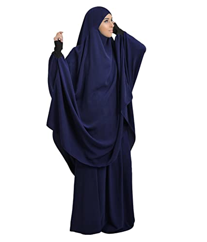 MANYMANY Muslimisches Gebetskleid für Frauen Islamisches Gebetskleid in voller Länge Hijab Robe zweiteiliges Abaya Ramadan Kleid von MANYMANY