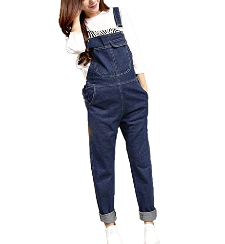 MANYMANY Umstands-Latzhose Schwangere Blaue Denim-Latzhose Mode Schwangerschaft Jeans Overalls Größe M-3XL von MANYMANY