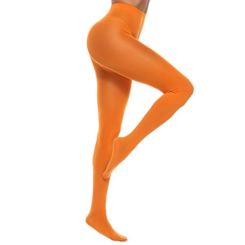 MANZI Damen Strumpfhose,70 Denier Comfort Stretch Blickdichte Bunte Microfaser Feinstrumpfhose,Orange,M-L MANZI Damen Strumpfhose,70 Denier Comfort Stretch Blickdichte Bunte Microfaser Feinstrumpfhose,Orange,M-L von MANZI