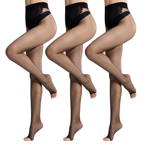 MANZI Ohne Zehen Strumpfhose für Damen Toeless Strumpfhosen 10 Denier Ultra Transparent Zehenfreie Feinstrumpfhose 3 Paar XL Schwarz MANZI Ohne Zehen Strumpfhose für Damen Toeless Strumpfhosen 10 Denier Ultra Transparent Zehenfreie Feinstrumpfhose 3 Paar XL Schwarz von MANZI