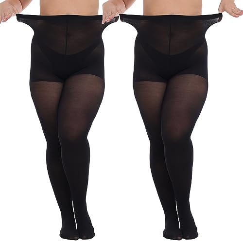 MANZI Strumpfhosen Damen Große Größen Blickdicht Stützstrumpfhose mit Control-Top 70 Denier XXL,2 Paar Schwarz MANZI Strumpfhosen Damen Große Größen Blickdicht Stützstrumpfhose mit Control-Top 70 Denier XXL,2 Paar Schwarz von MANZI