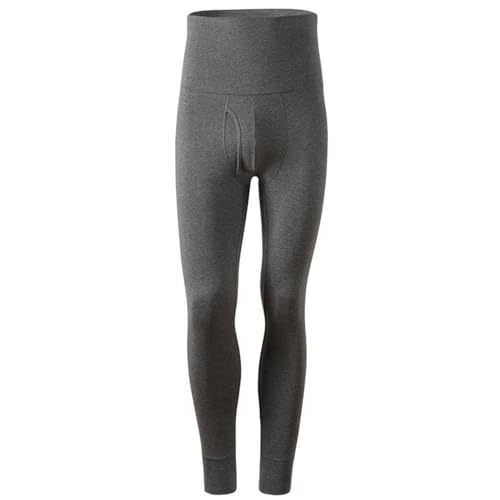 MAOAEAD Herren Weiche Baumwolle Lange Unterhose Übergröße Herbst Winter Enge Unterwäsche Dehnbare Hohe Taille Thermohose Hose von MAOAEAD