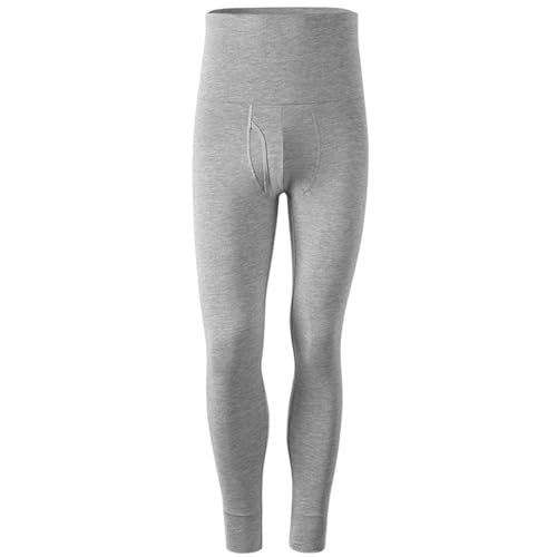 MAOAEAD Herren Weiche Baumwolle Lange Unterhose Übergröße Herbst Winter Enge Unterwäsche Dehnbare Hohe Taille Thermohose Hose von MAOAEAD