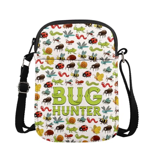 MAOFAED Bug Hunter Umhängetasche, Insektengeschenk, Insekten-Geschenk, Geschenk für Insektenliebhaber, Entomologie-Geschenke, Outdoor-Geschenke, Käferjagd-Geschenk (BugHunter) von MAOFAED