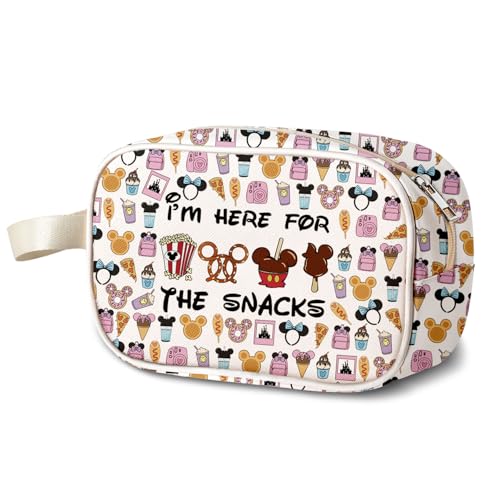 MAOFAED Lustiges Geschenk für Feinschmecker, mit Aufschrift "I'm Just Here for The SnacksTM", transparenter Kulturbeutel/Reise-Organizer, wasserabweisend (für SnacksTM) von MAOFAED