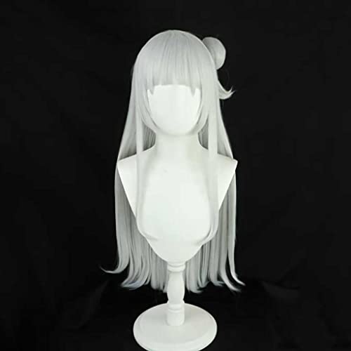 MAOMA Anime Cosplay Perücke，VTuber Murasaki Shion Perücke，Long Straight Perücke，Mit Kostenloser Perückenkappe，für Party Alltag Halloween Perücke Cosplay von MAOMA