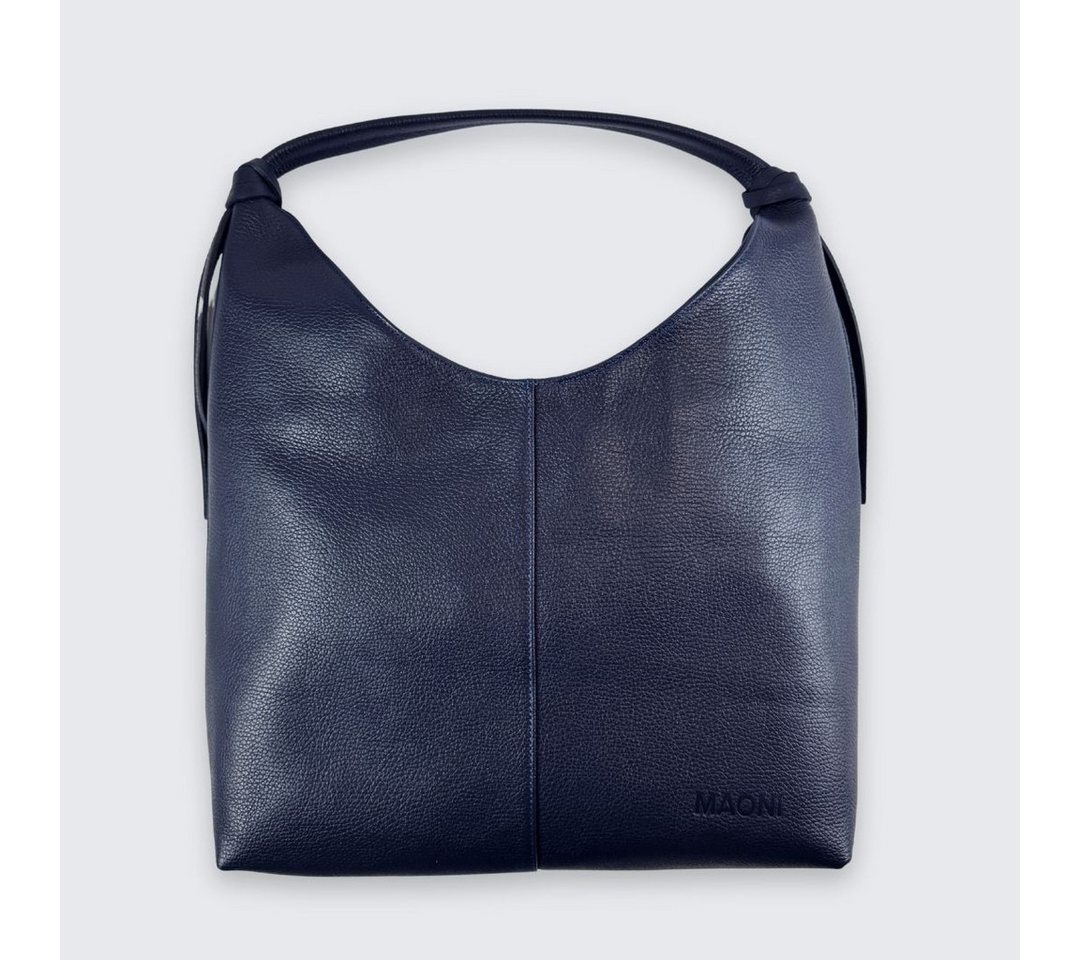 MAONI Schultertasche Leder, Made in Italy, passend für A4 und Laptop von MAONI