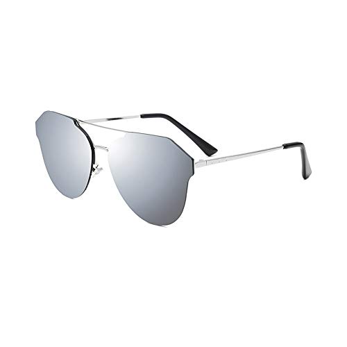 Polarisierte Sport-Sonnenbrille for Männer Frauen Radfahren Laufen Fahren Angeln Rennen Klettern Trekking Erholung im Freien Golf Baseball Brille UV-Schutz (Color : White Water Silver Glasses Lens) von MAOX