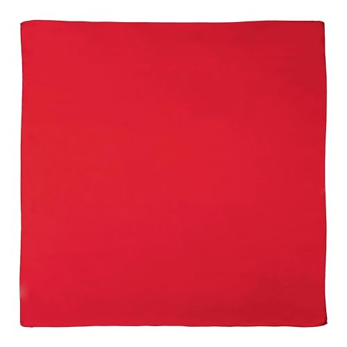 MAPIMANIA - Tuch rot aus Seidenmischung für Hals, Haare oder Tasche, Halstuch Damen Seide, Seidentuch Haare 70x70, Haartuch, Bandana Sommer von MAPIMANIA