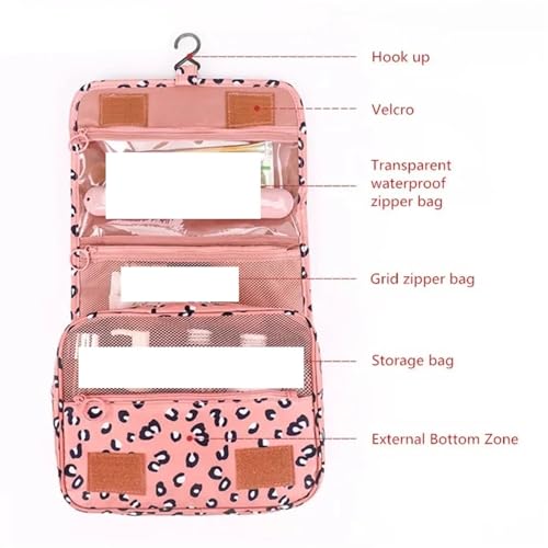 1pc Reise Haken Kosmetik Tasche Frauen Make-Up wasserdichte Unisex Bad Neceser Machen Up Lagerung Veranstalter FüR Unterwegs(Color 1) von MAQDDO