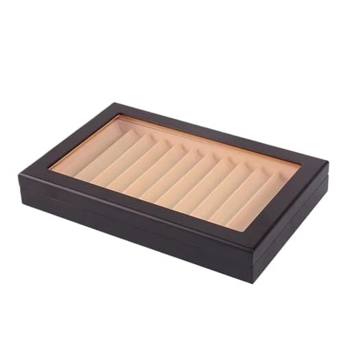 MAQDDO 12 Grid Holz Stift Display Fall Lagerung Brunnen Transparent Fenster Box FüR GeschäFte MAQDDO 12 Grid Holz Stift Display Fall Lagerung Brunnen Transparent Fenster Box FüR GeschäFte von MAQDDO