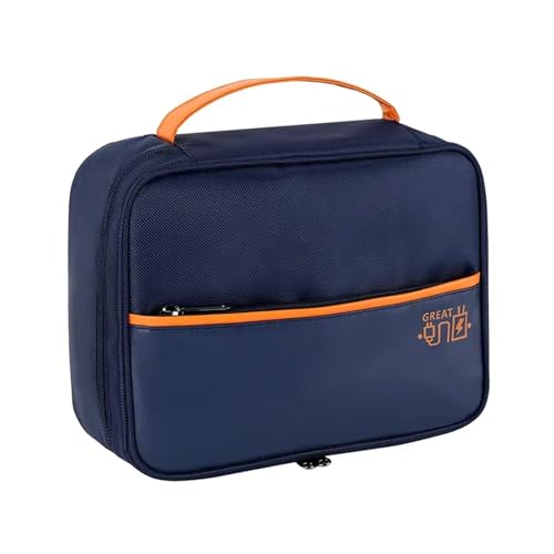 MAQDDO 2PCS Elektronik Organizer Reise Elektronische Zubehör Fall Tragbare Kabel Lagerung Tasche Für-Stick SD Karte Tablet Ladegerät FüR Reise(DEEP Blue) von MAQDDO