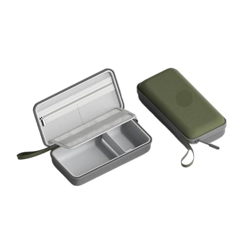 MAQDDO 2PCS Elektronische Organizer Reise Kabel Tasche Tragbare Tragen Fall for Ladegerät SD Karte Power Bank FüR Reise(Large Green) von MAQDDO