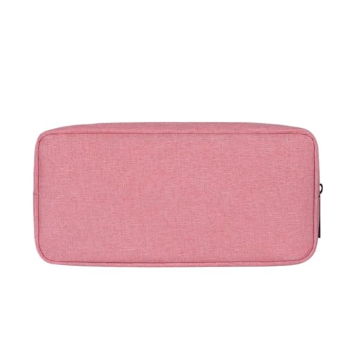 MAQDDO 2PCS Ladekabel Organizer Festplatte Tasche Elektronik Zubehör Lagerung Fall for Ladegerät FüR Reise(Pink L) von MAQDDO