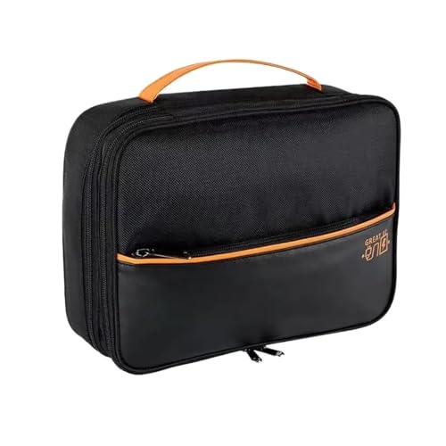 MAQDDO 2PCS Tragbare Datenkabel Lagerung Tasche Digital USB Ladegerät Kopfhörer Draht Power Bank Organizer Box Reise Kit Fall Beutel FüR Reise(Black-L) von MAQDDO