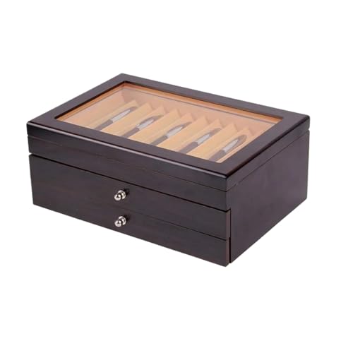 MAQDDO 3-lagige Stifte-Displaybox aus Holz for 34 Stifte, Organizer-Box mit Glasfenster, Stiftesammlungsdisplay FüR GeschäFte MAQDDO 3-lagige Stifte-Displaybox aus Holz for 34 Stifte, Organizer-Box mit Glasfenster, Stiftesammlungsdisplay FüR GeschäFte von MAQDDO