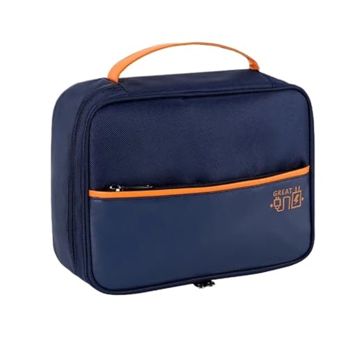 MAQDDO Kabelaufbewahrungstasche, Wasserdicht, Organizer for Digitales Elektronisches Zubehör, Tragbare Reise-KabelOrganizerHülle FüR Reise(M Blue) von MAQDDO