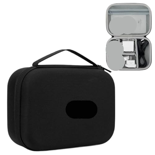 MAQDDO Wasserdichter Hartschalen-Organizer for elektronisches Zubehör, große Kapazität, Powerbank, Digitale Aufbewahrungstasche, Reisepass-Tasche FüR Reise(Single Layer-Black-A) von MAQDDO