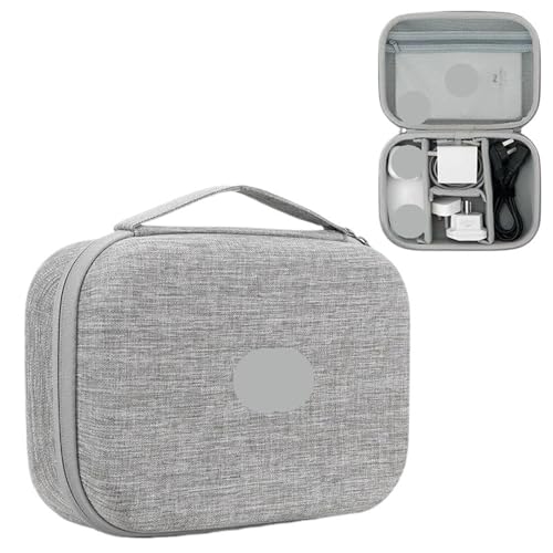 MAQDDO Wasserdichter Hartschalen-Organizer for elektronisches Zubehör, große Kapazität, Powerbank, Digitale Aufbewahrungstasche, Reisepass-Tasche FüR Reise(Single Layer-Gray-A) von MAQDDO