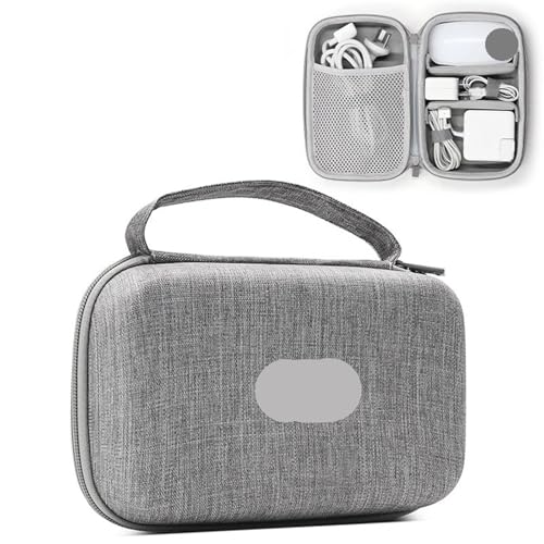 MAQDDO Wasserdichter Hartschalen-Organizer for elektronisches Zubehör, große Kapazität, Powerbank, Digitale Aufbewahrungstasche, Reisepass-Tasche FüR Reise(Single Layer-Gray-B) von MAQDDO