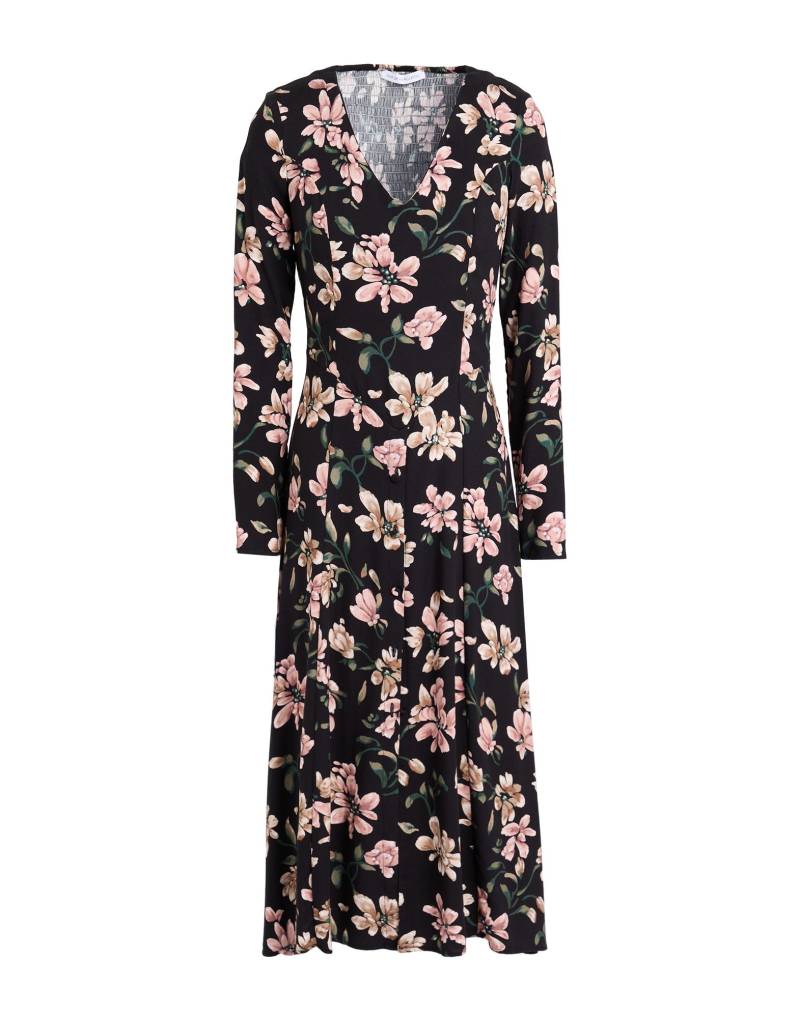 MAR DE MARGARITAS Midi-kleid Damen Schwarz von MAR DE MARGARITAS