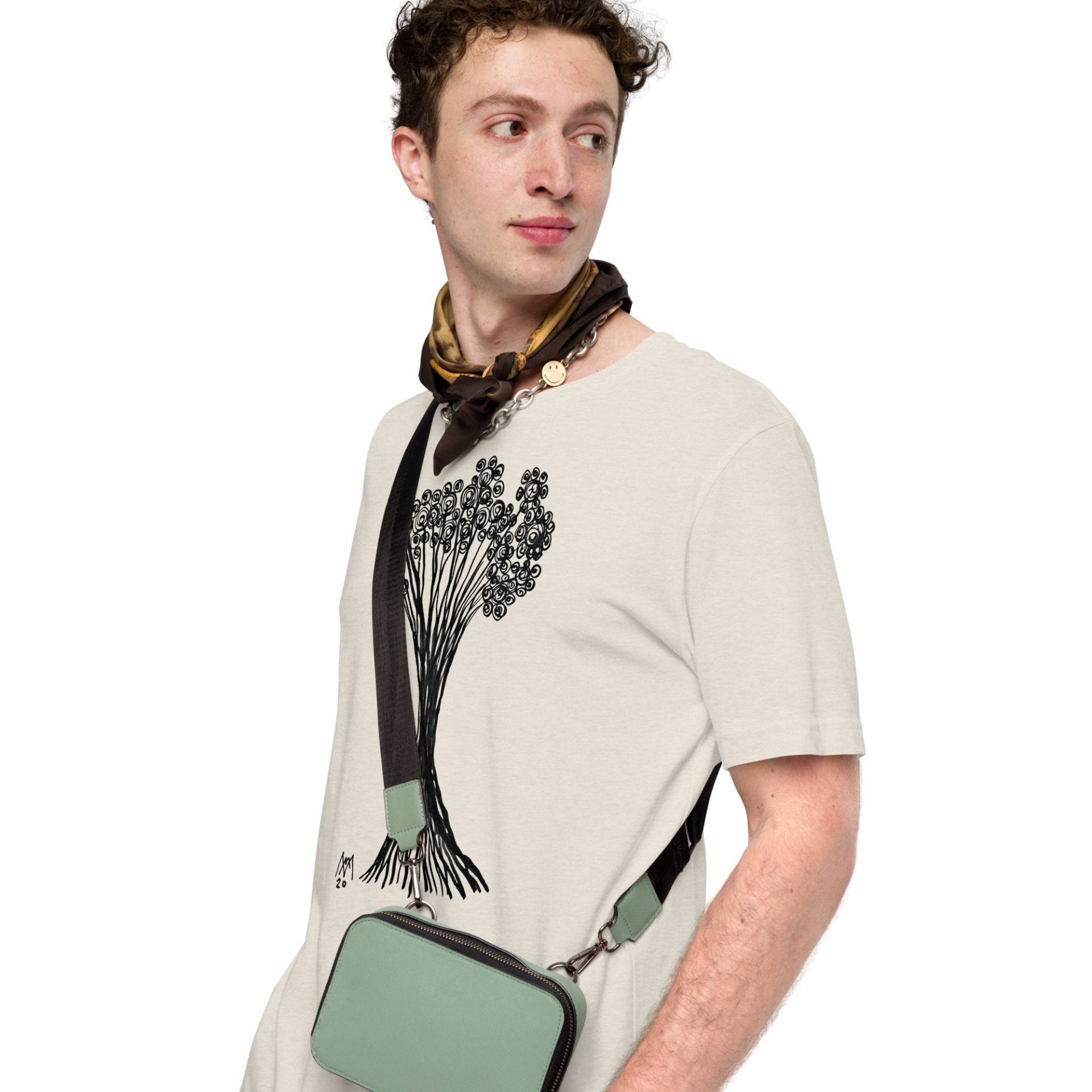 Gemälde T-Shirt - Kunst T-Shirts Baum Zeichnung Unisex-T-Shirt Mit Bio Tshirts Gemälde T-Shirt - Kunst T-Shirts Baum Zeichnung Unisex-T-Shirt Mit Bio Tshirts von MARACHOWSKAART