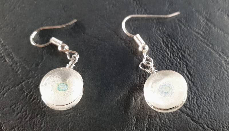 Handmade Small Glass Earrings By Maria Marachowska von MARACHOWSKAART