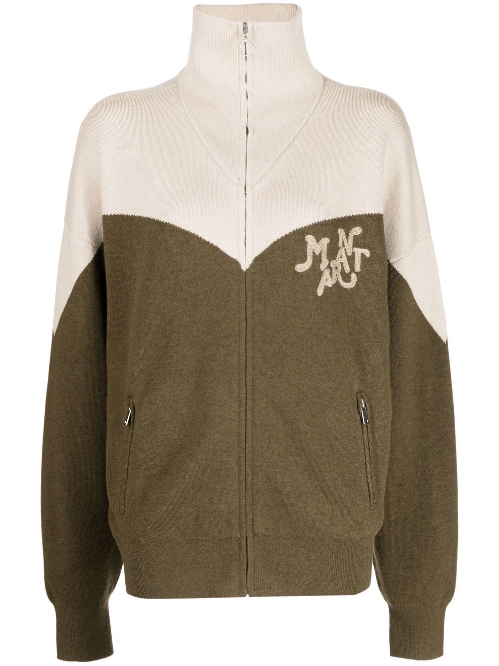 MARANT ÉTOILE Andy Cardigan mit Stehkragen - Braun von MARANT ÉTOILE