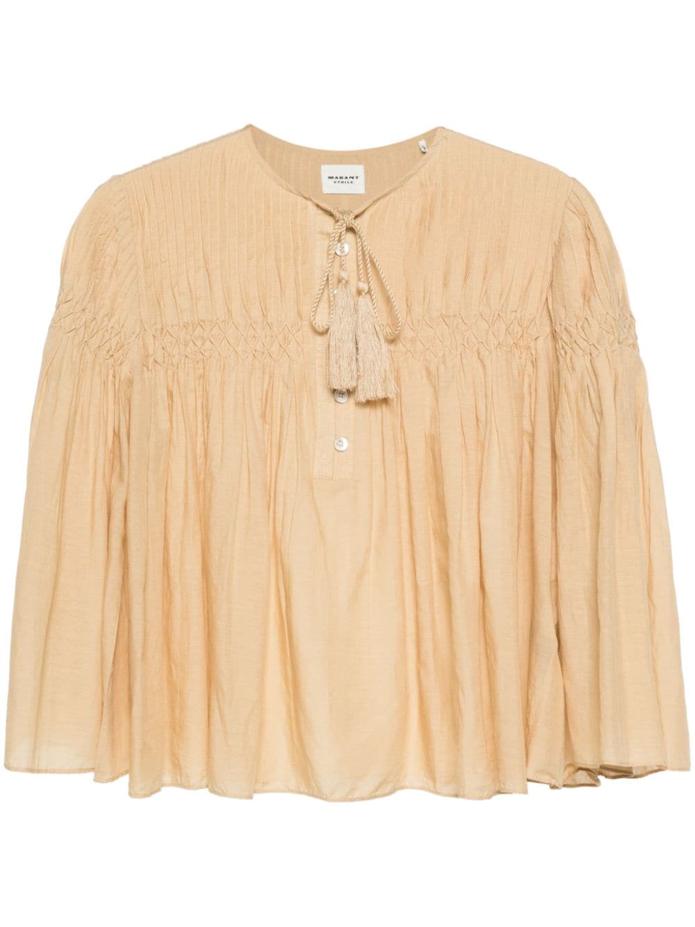 MARANT ÉTOILE Axeliana Bluse mit Biesendetail - Nude von MARANT ÉTOILE