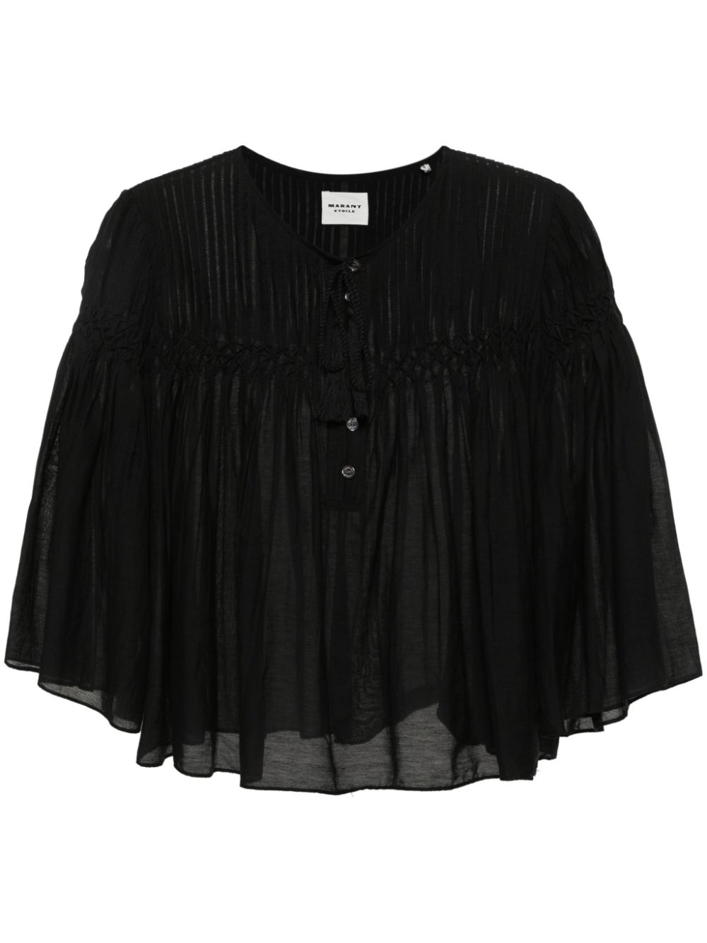 MARANT ÉTOILE Axeliana Bluse mit Biesendetail - Schwarz von MARANT ÉTOILE