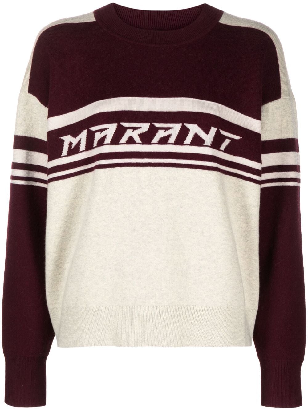 MARANT ÉTOILE Pullover mit Intarsien-Logo - Violett von MARANT ÉTOILE