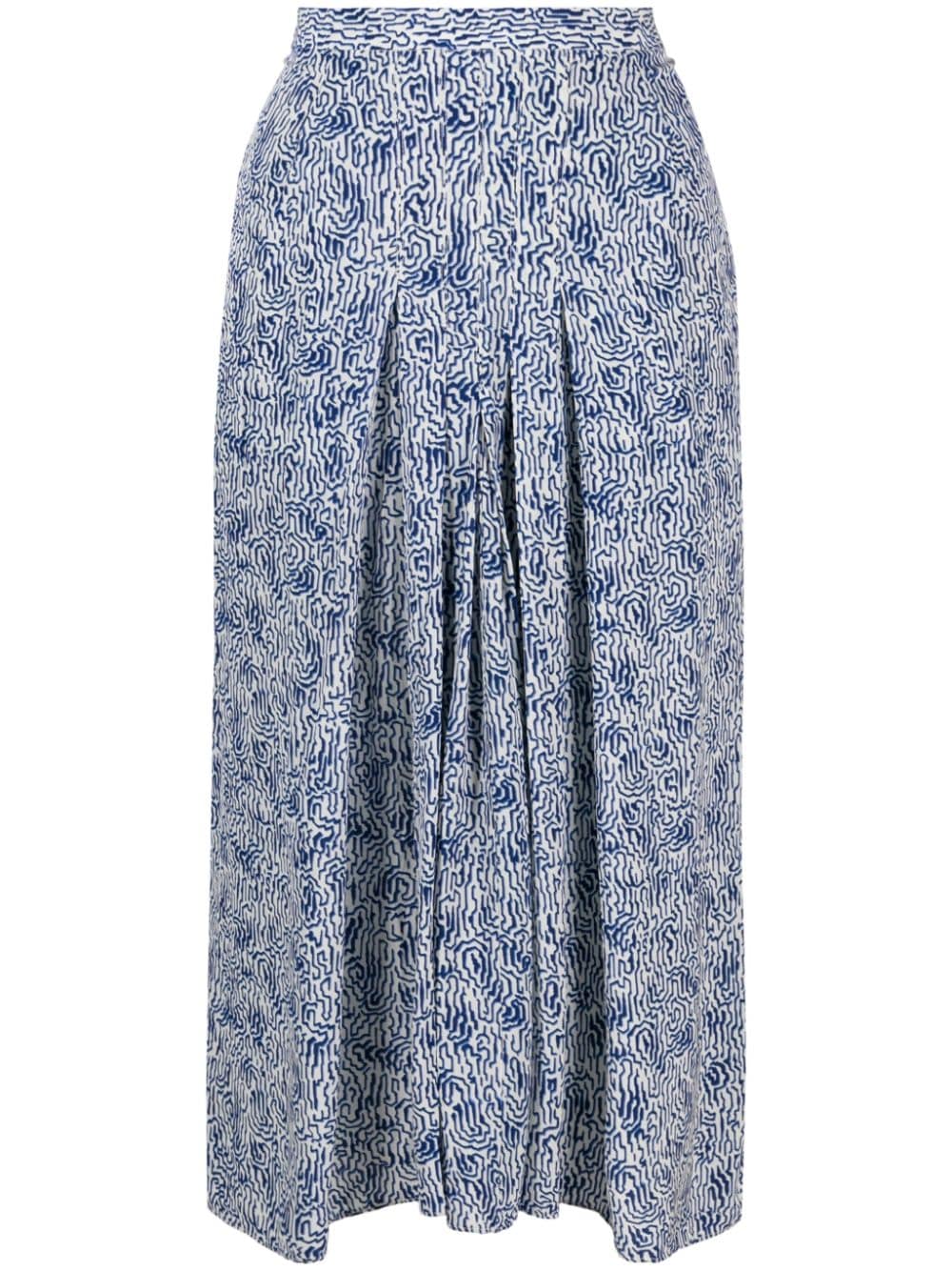 MARANT ÉTOILE Eolia Midirock mit abstraktem Print - Blau von MARANT ÉTOILE