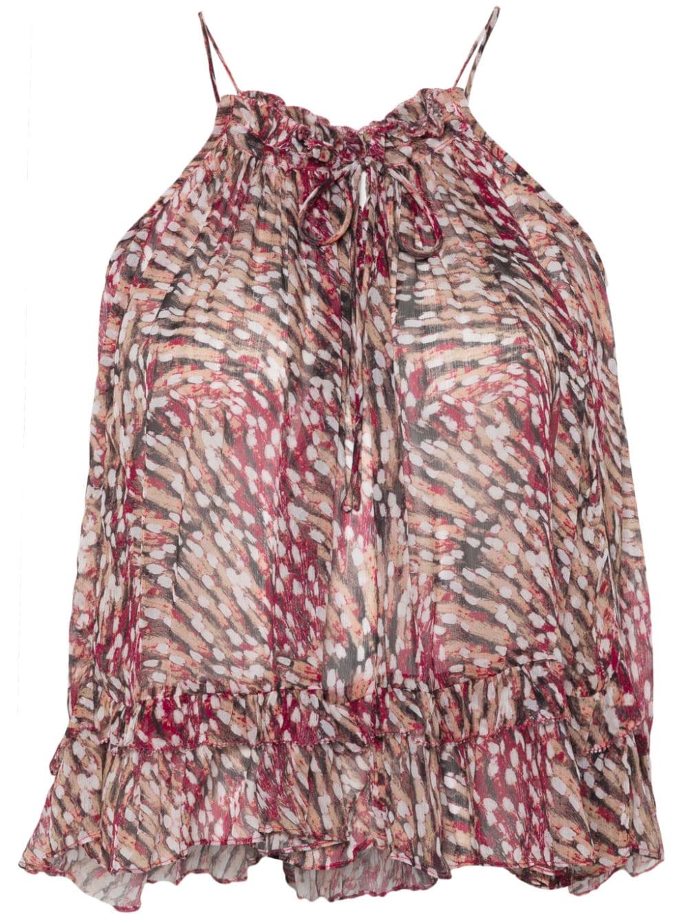 MARANT ÉTOILE Fabino Neckholder-Top aus Georgette - Rosa von MARANT ÉTOILE