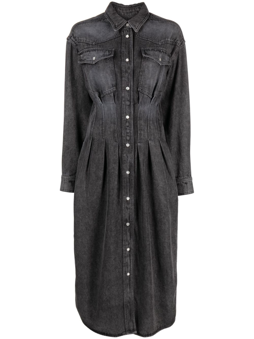 MARANT ÉTOILE Maxikleid mit Knöpfen - Grau von MARANT ÉTOILE