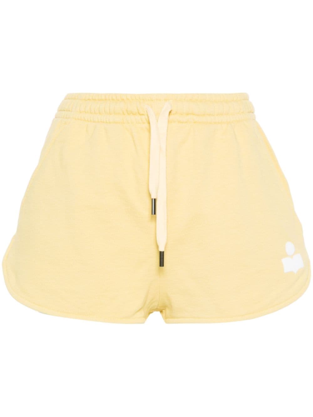 MARANT ÉTOILE Mini Shorts mit Logo - Gelb von MARANT ÉTOILE