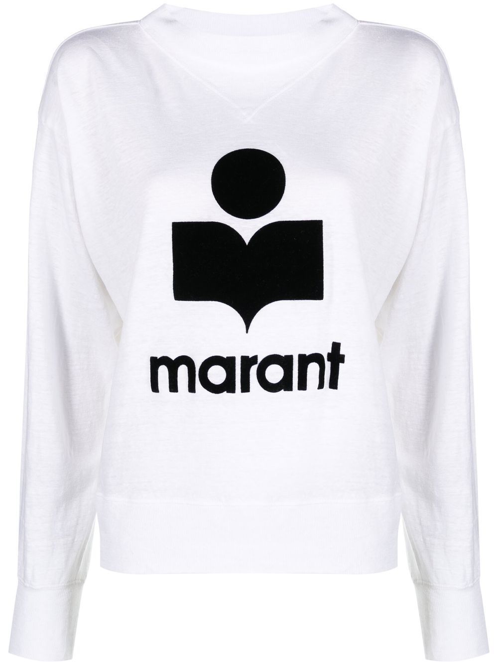 MARANT ÉTOILE Sweatshirt mit Logo-Print - Weiß von MARANT ÉTOILE