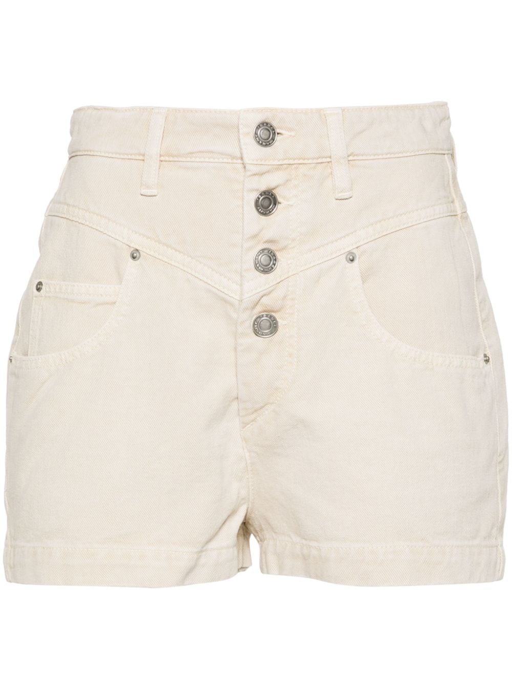 MARANT ÉTOILE Taillenhohe Jovany Jeans-Shorts - Nude von MARANT ÉTOILE