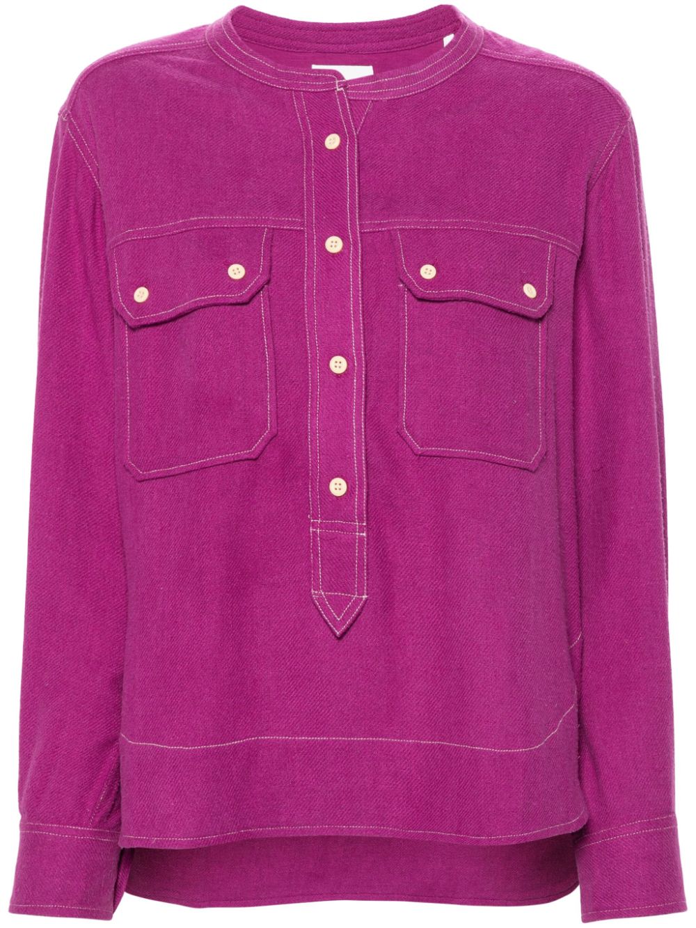 MARANT ÉTOILE Tecoyo Seidenbluse - Violett von MARANT ÉTOILE