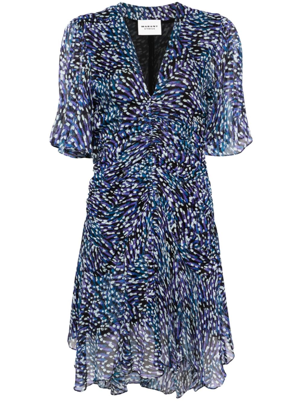 MARANT ÉTOILE Vivienne Minikleid mit abstraktem Print - Blau von MARANT ÉTOILE