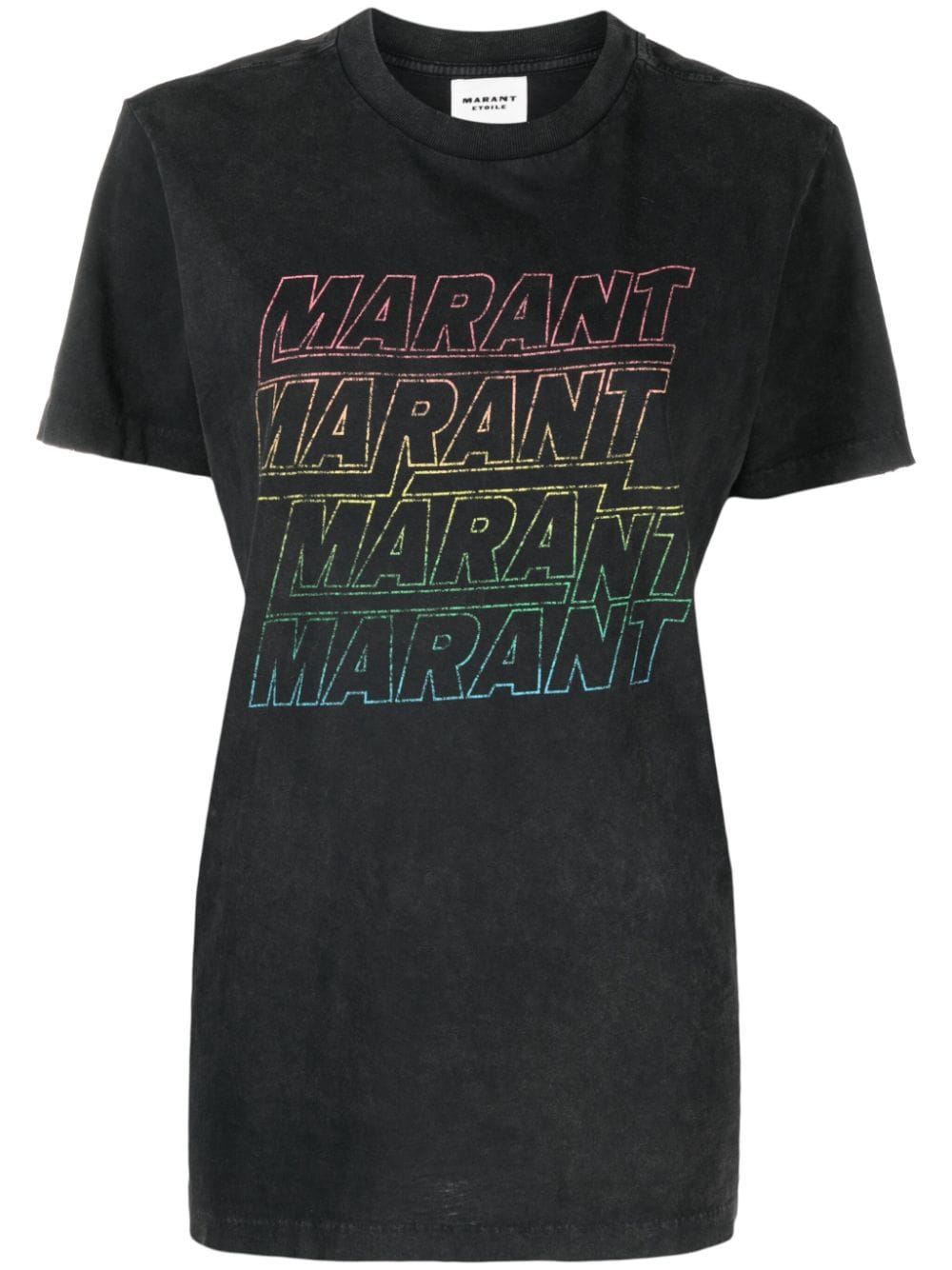 MARANT ÉTOILE Zoeline T-Shirt mit Logo-Print - Schwarz von MARANT ÉTOILE