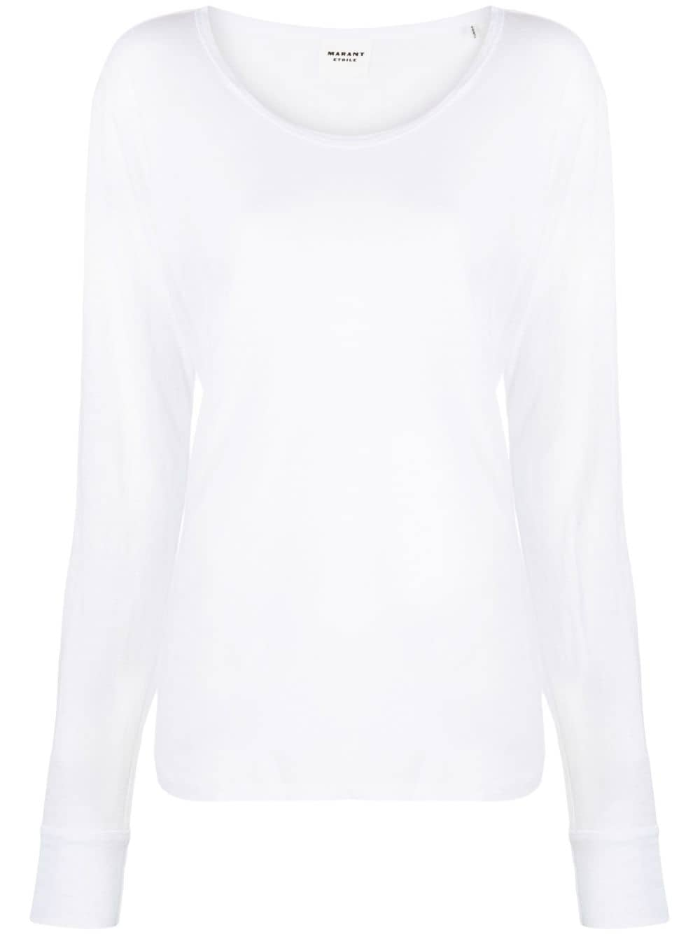 MARANT ÉTOILE Sweatshirt mit tiefen Schultern - Weiß von MARANT ÉTOILE