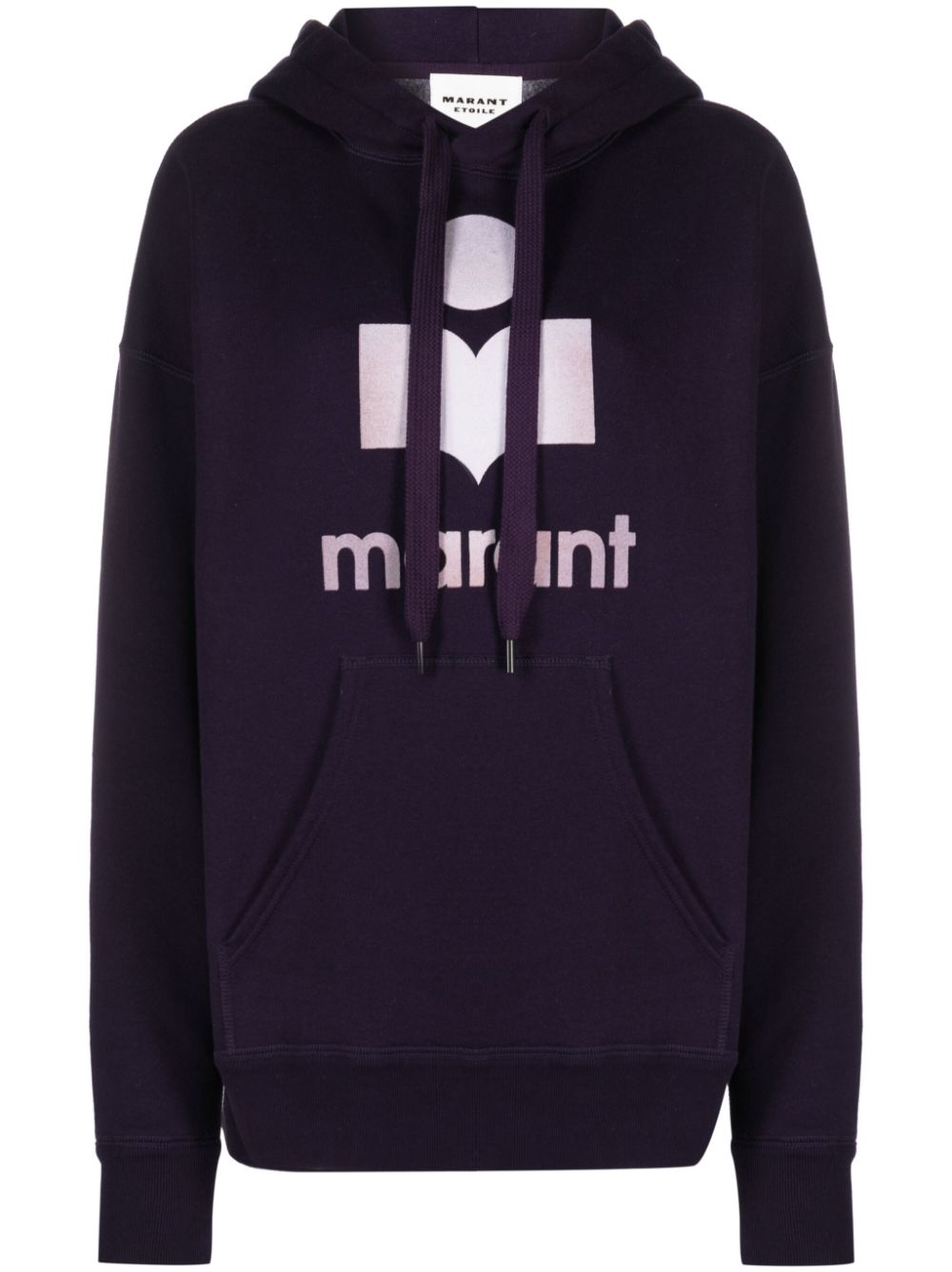 MARANT ÉTOILE Hoodie mit geflocktem Logo - Violett von MARANT ÉTOILE