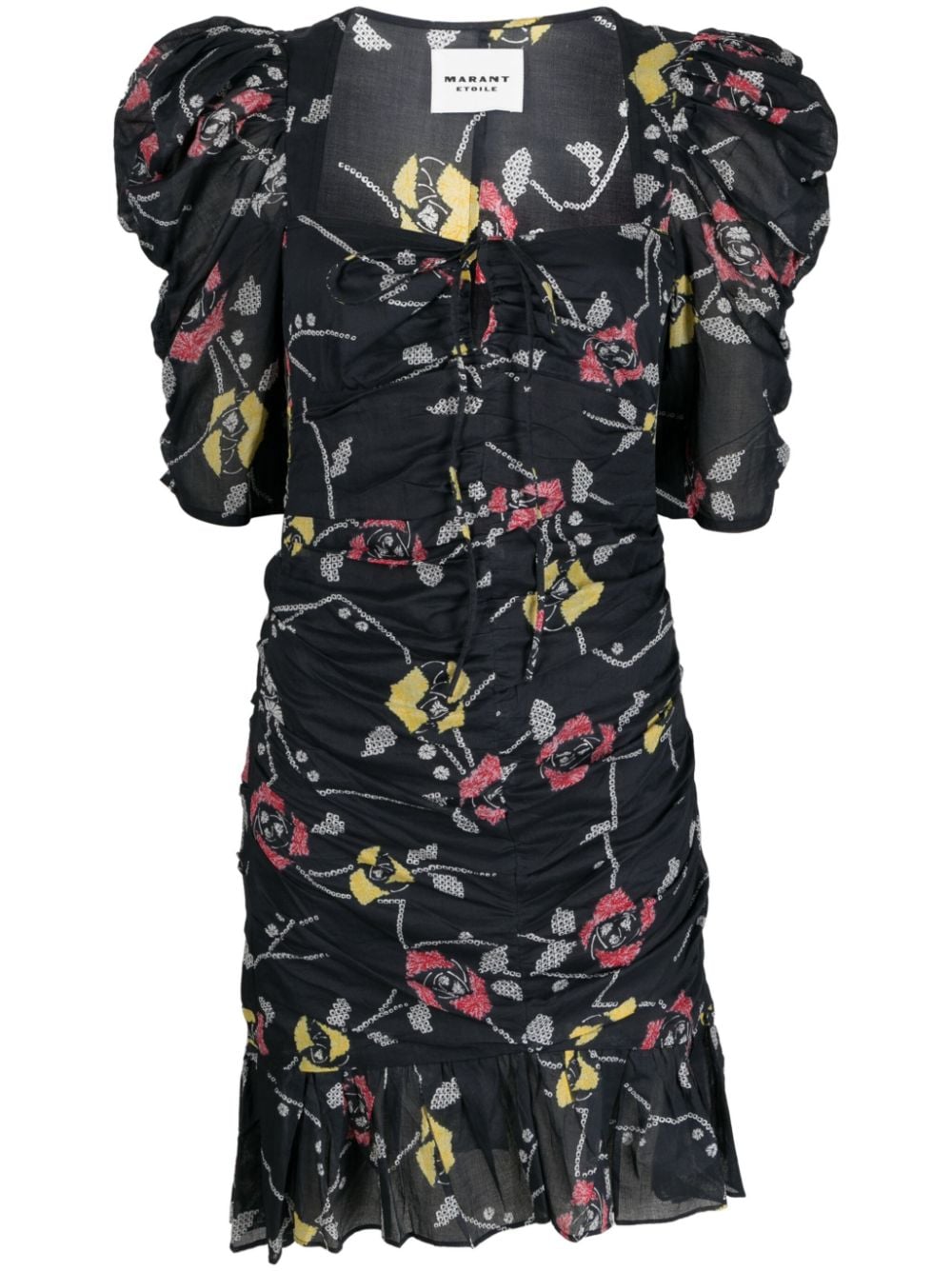 MARANT ÉTOILE Kleid mit Print - Schwarz von MARANT ÉTOILE