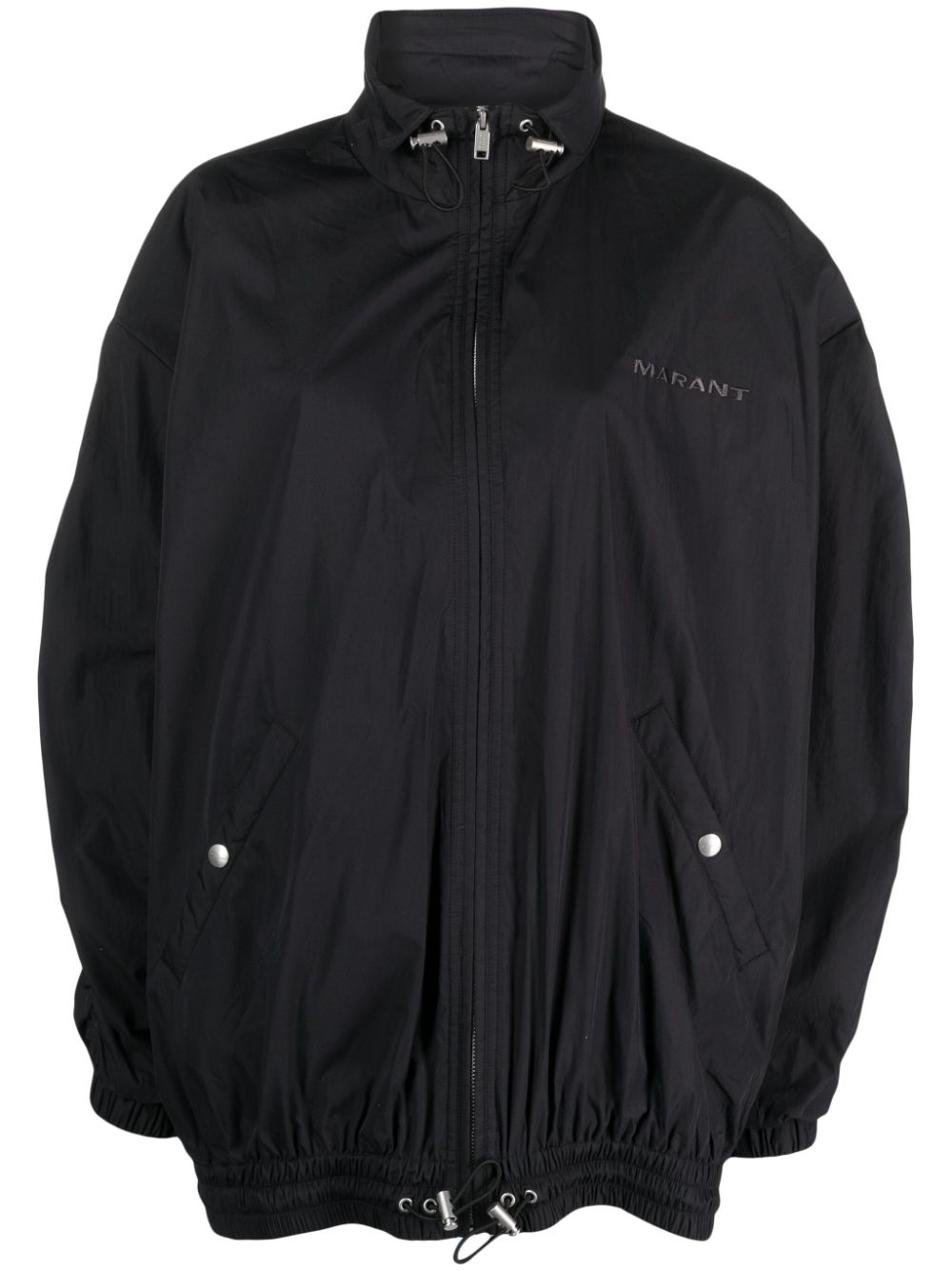 MARANT ÉTOILE Windbreaker mit Logo-Print - Schwarz von MARANT ÉTOILE