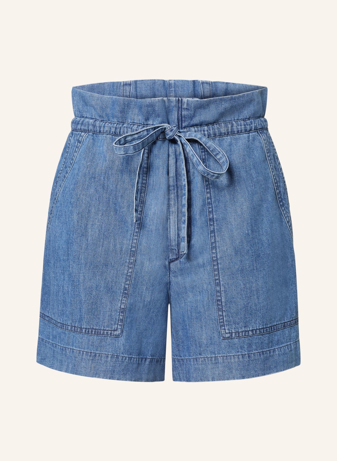 Marant Étoile Paperbag-Shorts Ipolyte In Jeansoptik weiss von MARANT ÉTOILE