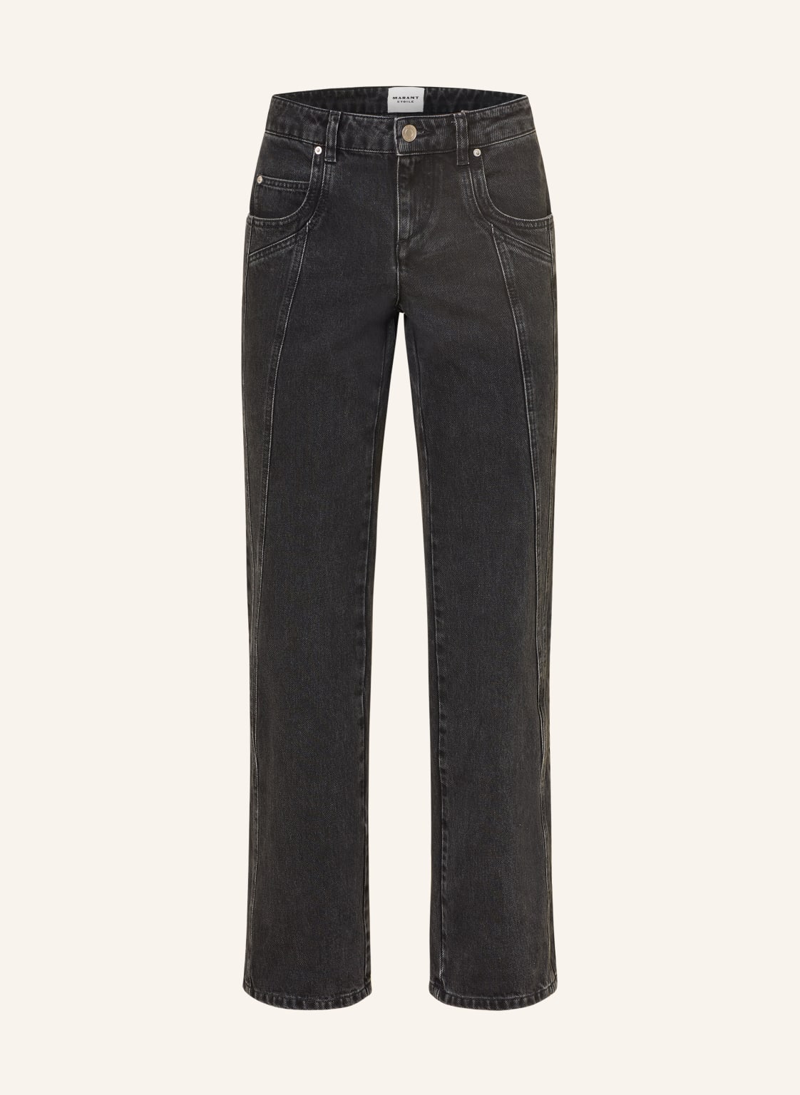 Marant Étoile Straight Jeans Jaylis schwarz von MARANT ÉTOILE